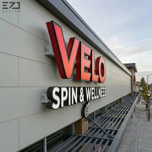 Letras de Canal Acrílicas 3D con Iluminación Frontal LED Personalizadas EZD, Letrero LED para Exteriores Resistente al Agua para Negocios y Tiendas - Product Image 2