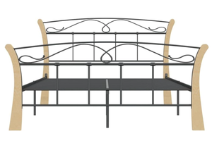 Black Modern Metal <strong>Bed</strong> Frame with Storage for Teenagers or <strong>Guests</strong> Living Room Use. Dimensions 120*200cm - Product Image 5