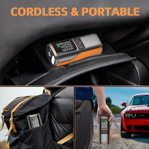 ปั๊มลมดิจิตอลไร้สายแบบพก<span class=keywords><strong>พา</strong></span>สำหรับรถยนต์ มอเตอร์ไซค์ จักรยาน รถบรรทุก 150 PSI พร้อมไฟ LED ระบบ<span class=keywords><strong>หยุด</strong></span>อัตโนมัติ แบตเตอรี่ 6000mAh/7800mAh กำลังไฟ 120W เครื่องสูบลมยาง - Product Image 5