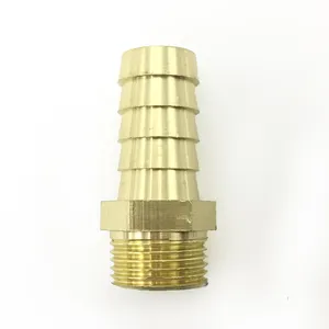 Straight Male M4-M12 Brass Barbed Hose Insert Fitting Connector Adapter