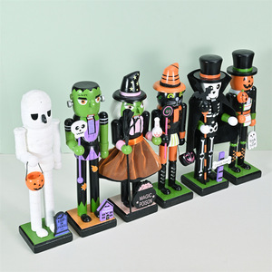 Listo para Enviar: <span class=keywords><strong>Cascanueces</strong></span> de Madera para Halloween con Múltiples Diseños de <span class=keywords><strong>Personajes</strong></span> para Decoración del Hogar y Entrega Rápida, Regalos para Fiestas - Product Image 3