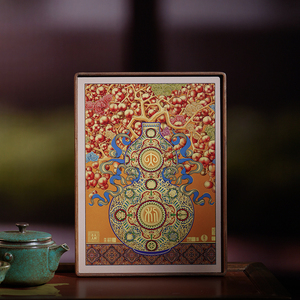 Recuerdo Conmemorativo de Calabaza de Caqui en Latón, Estilo Art Deco, Obra de Arte Auspiciosa para Escritorio, Regalo Corporativo Premium - Product Image 1