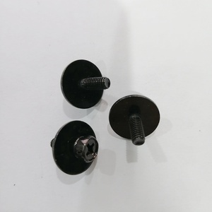 Black Oxide Carbon Steel Metric Pan Head <b>Screws</b> 12mm Cap Diameter Class 8.8 Coarse Thread - Product Image 3