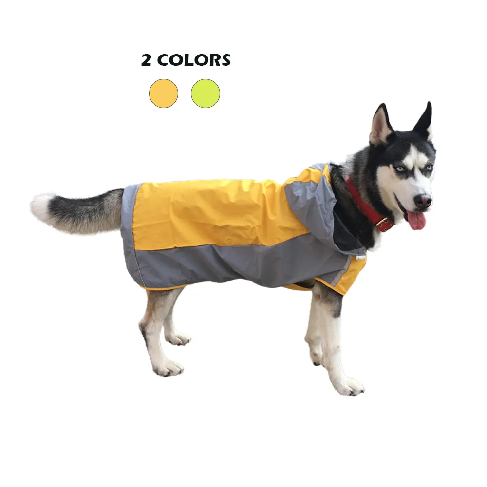 Petstar toptan özel rahat büyük evcil hayvan giysileri Hoodie güvenli yansıtıcı su geçirmez Pet köpek yağmurluk