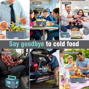 Chauffe-plat électrique portable 2,5/3,5 L pour camping, pique-nique, voiture, camion, maison, avec couverts et sac de transport - Product Image 6