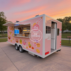 Remorques de bar mobiles entièrement équipées Coffee Van Burger BBQ Pizza Catering Mobile Business Food Truck avec cuisine complète - Product Image 6