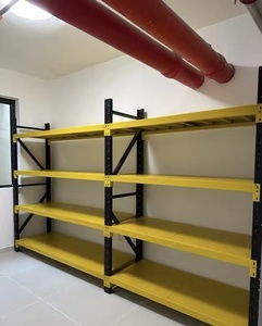 Wholesale Hongji Duty Metal Shelf Industrial Racks Steel Boltless Load-Bearing 500kg/Layer <b>Storage</b> Shelving Adjustable <b>Racking</b> - Product Image 4