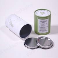Vente en gros de tube de cylindre de café puissant de qualité alimentaire personnalisé tube de papier à thé petite boîte à biscuit ronde cadeau