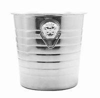 Ventes directes du fabricant Design classique Bar extérieur en métal Baril de vin de haute qualité 3L Visage humain Singe Double anneau Parties de glace