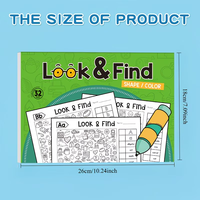 Livre de recherche d'objets cachés captivant pour enfants, livre d'activités d'exploration et de découverte avec des défis de recherche visuelle, cadeau de Noël