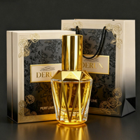 Flacon de parfum portable de voyage 8ml 13ml, flacon vide en verre doré électroplaqué, petite fiole de parfum