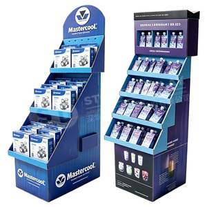 Exhibidor de Piso de Cartón Personalizado, Fabricante de FSDU, Bandeja de Papel Corrugado de 4 Niveles, Unidad de Punto de Venta para Snacks y Mercancía - Product Image 4