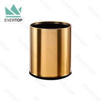 RD-01 10L à toit ouvert moderne en acier inoxydable poubelle maison chambre poubelle maison chambre poubelles pour chambre d'hôtel poubelles