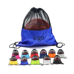 Portable Oxford <b>Drawstring</b> <b>Backpack</b> Outdoor Sports Mesh Breathable Bag Unique Items Bag With Custom Advertising Gift - Product Image 1