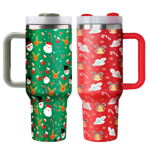 Regalos de <span class=keywords><strong>Navidad</strong></span> personalizados Tazas Aventura Doble pared aislada <span class=keywords><strong>Taza</strong></span> de café de viaje <span class=keywords><strong>Taza</strong></span> al aire libre 30oz 40oz Vaso con asa - Product Image 1