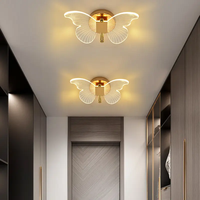 Applique murale LED inspirée des papillons avec lumière moderne, pour les hôtels, les chevets, les chambres et les murs de télévision de style nordique