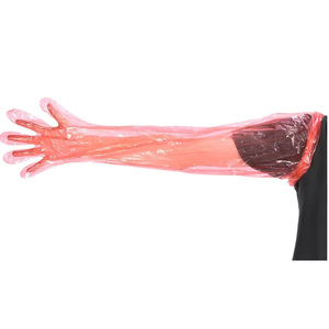 Vagins artificiels de longs gants jetables vétérinaires imperméables pour des chevaux - Product Image 2