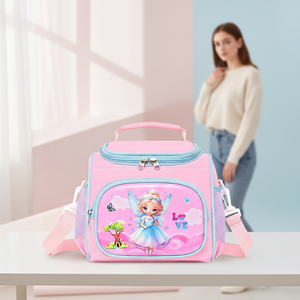 <span class=keywords><strong>Sac</strong></span> à lunch souple Oxford isolé et durable pour enfants avec fermeture à glissière, portable étanche pour l'école et le <span class=keywords><strong>pique</strong></span>-<span class=keywords><strong>nique</strong></span> - Product Image 6