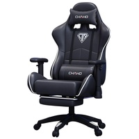 Chaise de jeu pour ordinateur moderne et minimaliste - Chaise de bureau ergonomique réglable en hauteur, inclinable et pivotante pour utilisation en cybercafé, en nylon
