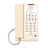 Téléphone Filaire en Plastique Moderne avec Afficheur d'Appels, Vente en Gros Usine pour Usage Domestique, Hôtelier et de Bureau