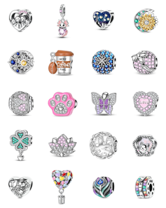 <span class=keywords><strong>Collier</strong></span> <span class=keywords><strong>pendentif</strong></span> en forme de cœur en zircon taillé en rose plaqué or argenté avec certification GDTC pour un usage quotidien unisexe - Product Image 1