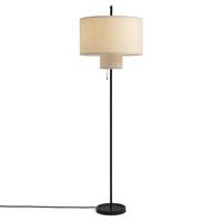 Lampe de sol en tissu de lin blanc de style japonais Wabi Sabi, minimaliste moderne, simple, avec LED, pour salon, chambre à coucher