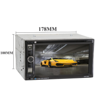 (FY6216B) Autoradio universel double DIN avec écran tactile de 6,2 pouces, navigation GPS, lecteur DVD de voiture BT