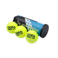 3 balles/boîte Odear Padel Ball en caoutchouc naturel, haute élasticité, durable, portable, pour entraînement en cage, vessie interne épaisse, sport