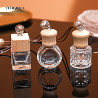 Flacon diffuseur de parfum de voiture avec logo personnalisé de 6ml 8ml 9ml 10ml Flacon diffuseur vide suspendu pour voiture Récipient rechargeable avec bouchon à vis
