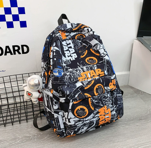 Stylish <strong>Cool</strong> Graffiti Unisex Nylon Water Resistant Durable Backpack for <strong>College</strong> <strong>Students</strong> Casual Simple All-Match 20-35L <strong>Bag</strong> - Product Image 2