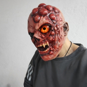 Máscara <span class=keywords><strong>de</strong></span> Látex <span class=keywords><strong>de</strong></span> <span class=keywords><strong>Calavera</strong></span> <span class=keywords><strong>de</strong></span> Zombi Mutante Aterrador - Máscara Facial Completa <span class=keywords><strong>de</strong></span> Monstruo con Colmillos Realistas para Halloween, Cosplay, Casa Embrujada - Product Image 4