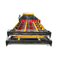 Machine de formage à rouleaux automatique à double couche pour la fabrication de tôles de toiture métalliques, directement de l'usine