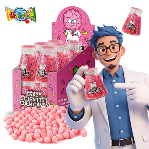 <span class=keywords><strong>Caramelle</strong></span> Masticabili Piccole Tipo Millions, Fornitore Diretto di Fabbrica OEM, Gusto Personalizzato, Etichetta Privata, Barattolo da 80g a Forma di Bicchiere da Laboratorio, Vendita all'Ingrosso - Product Image 3