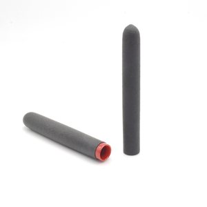 Chanvre noir givré anti-dérapant moyen manchon queue manchon poignée gant PVC plastique enduit acier pelle pelle tube de fibre de verre - Product Image 3