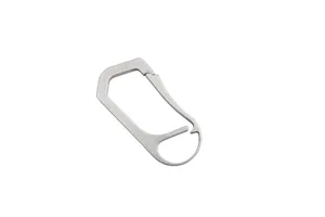 Mousqueton multifonction en titane argenté, moderne, portable, pour survie en extérieur, porte-clés élégant, nouveau design, durable, résistant à la corrosion - Product Image 2