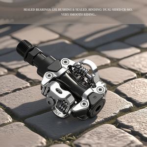 Pedales Sellados de Aluminio Fundido CNC Cr-Mo Compatibles con <span class=keywords><strong>Shimano</strong></span> SPD para Bicicleta de Montaña con <span class=keywords><strong>Calas</strong></span> - Product Image 6