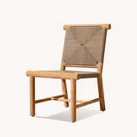 Mobilier de jardin Ensemble de table à manger en teck naturel Chaises de jardin et ensemble de table à manger