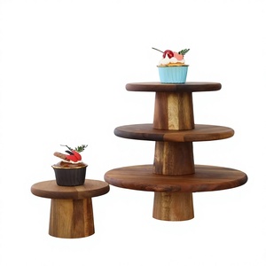 Support à gâteau en bois fait main, style rustique, présentoir à desserts, écologique, passe au lave-vaisselle, AZ ENTERPRISES, forme personnalisée - Product Image 4