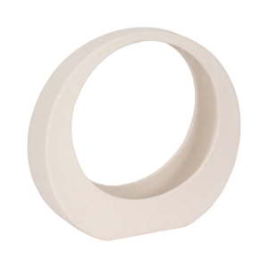 Oggetto decorativo in ceramica a forma di anello, elemento scultoreo per casa, ufficio, soggiorno, bagno, mobile da bagno - Product Image 2