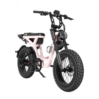 Vélo électrique à suspension intégrale Eu Us Au avec pneus larges, batterie 48V 25Ah, moteur 250W, cadre en alliage d'aluminium de 20 pouces, longue autonomie