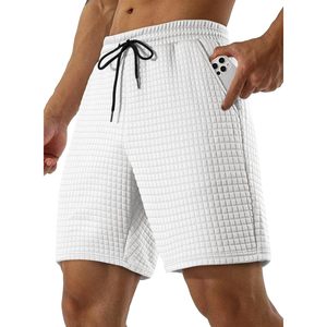 Pantalones Cortos Deportivos FOXA para Hombre, Estilo Waffle, 7 Pulgadas de Largo, Transpirables, para Gimnasio y Running, con Bolsillo - Product Image 1