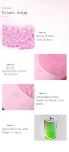 Cepillo Facial impermeable para limpieza, masajeador exfoliante con cepillo de silicona, 2022 - Product Image 4