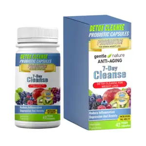 Lifeworth Private Label Acai Fruit Extract Papain Detox Cleanse Probiotic Capsules With Organic Apple Cider Vinegar Weight Loss