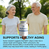 Capsules de supplément NAD+ OEM, nicotinamide riboside avec resvératrol, favorise la santé cellulaire, capsules NAD Plus, 120 unités