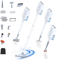 Nettoyeur Vapeur Électrique 10-en-1 Détachable, Décapeur Vapeur Portable, Réservoir 500ml, Chauffe en 10s, Nettoyeur Vapeur 248°F, Contrôle à 2 Niveaux, Pour Voiture et Maison