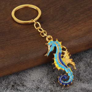 Colgante Creativo de Caballito de Mar, Llavero Retro de Aleación de Zinc con Temática Marina, Accesorios Personalizados para Bolsos para Hombres y Mujeres, Colgante Transfronterizo - Product Image 4