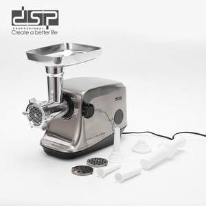 DSP Turbo Force 3000, Nueva Picadora de Carne de Acero Inoxidable de Grado Alimenticio, Embutidora de Salchichas Eléctrica, 500 kg/h, Monofásica, CA 220V - Product Image 1