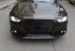 Xe <span class=keywords><strong>A4</strong></span> S4 chrome đen phía trước lưới tản nhiệt <span class=keywords><strong>rs4</strong></span> phong cách phía trước lưới tổ ong nướng với Quattro cho <span class=keywords><strong>Audi</strong></span> <span class=keywords><strong>A4</strong></span> S4 <span class=keywords><strong>b8.5</strong></span> 2013 2014 2015 2016 - Product Image 4