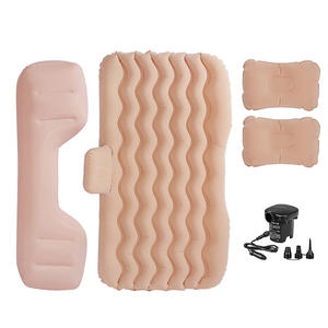 Outdoor Familie Toerisme Auto Luchtbed Pvc + Flocking Luchtkussen Achterbank Draagbare Slaapmat Camping Reisbed - Product Image 3