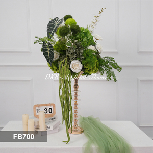 DKB Wholesale Handmade Greenery Flower Centerpieces Ball Rose <b>Artificial</b> Flower Ball Wedding Centerpiece - Product Image 3